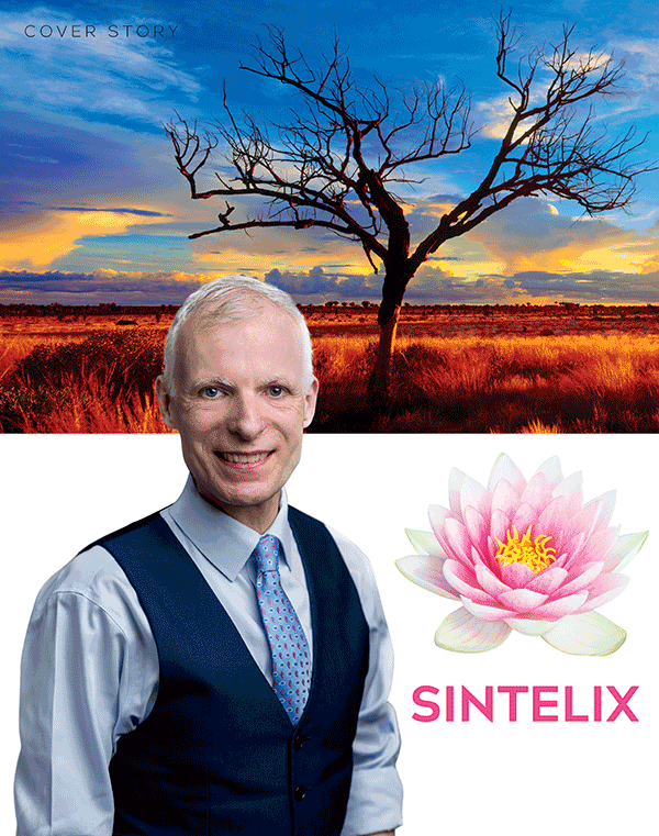 Daniel McMichael, sunset, Australian countryside, Sintelix logo